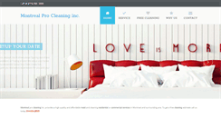 Desktop Screenshot of montrealprocleaning.com