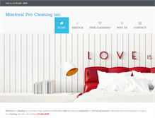 Tablet Screenshot of montrealprocleaning.com